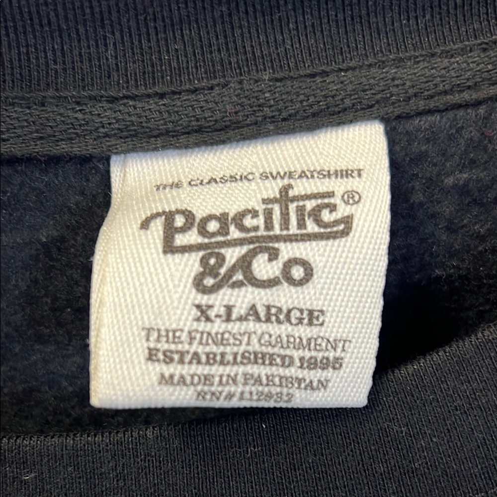Pacific & Co Black Sweatshirt “ Dog Mom” XL - Picture 5 of 7